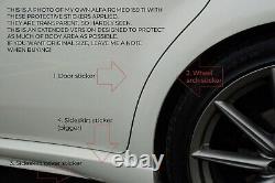 A set of 8 ALFA ROMEO 159 TI Stonechip Protective Stickers EXTENDED BOTH SIDES
