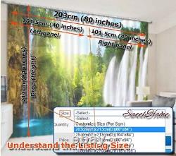 Boat Cities Both Sides 3D Curtains Blockout Photo Printing Curtains Drape Fabric