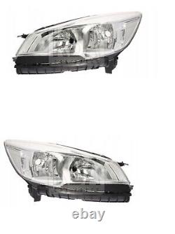 Fits Ford Kuga Mk2 2013-2016 Chrome Headlamp Head Light Left Right Set Both Pair