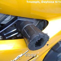 GB RACING. Triumph DAYTONA 675R 2011 2012 Crash MUSHROOMS (BOTH SIDES)