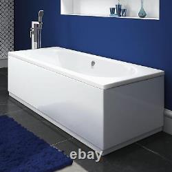 Baignoire rectangulaire moderne double-ended en acrylique blanc de designer pour salle de bain