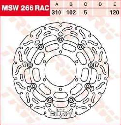 Disque de frein flottant MSW266RAC pour Suzuki GSXR 600 750 1000 08
