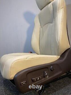 Lexus Rx450h Mk4 16-22 Sièges en cuir crème chauffants électriques Avant des deux côtés