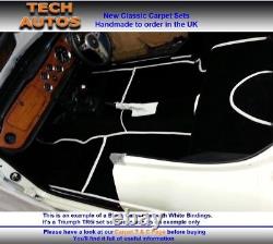 Tapis de voiture sur mesure en velours pour Triumph Dolomite & Toledo fabriqué à la main